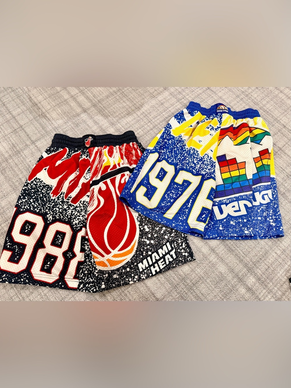 Mitchell & Ness Kids Miami Heat and Denver Nuggets Basketball Shorts